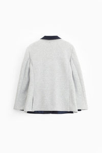 Dos Blazer Please avec boutonnage et sections contrastée Blu