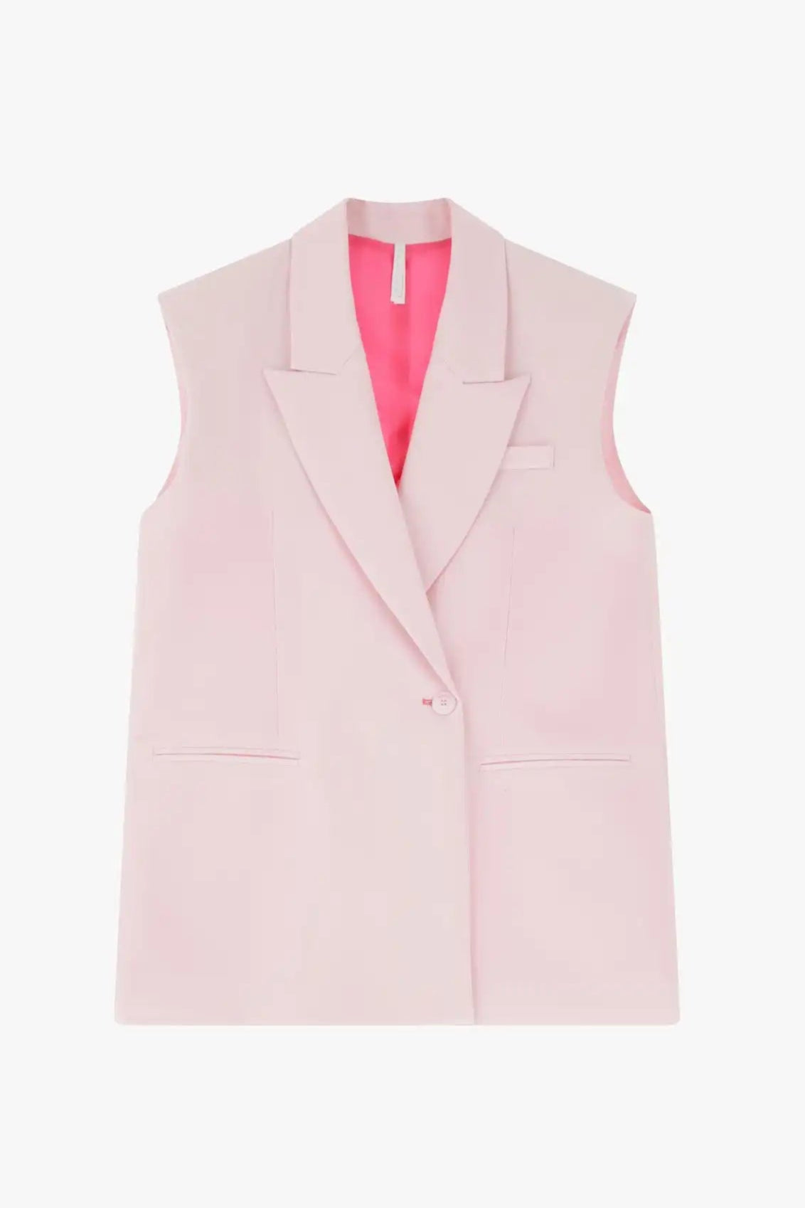 Gilet Imperial un bouton Rosa Confetto