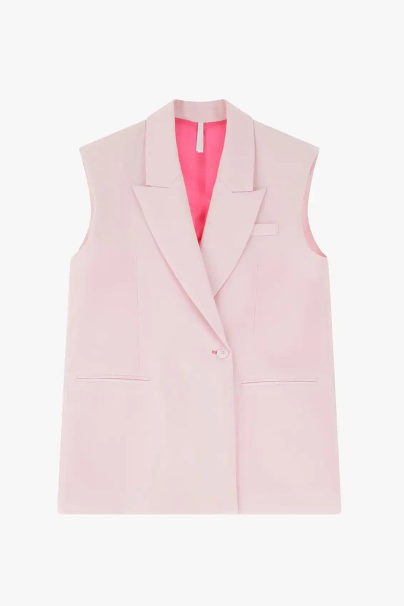 Gilet Imperial un bouton Rosa Confetto