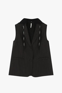 Gilet Imperial Rayures Grigio Scuro
