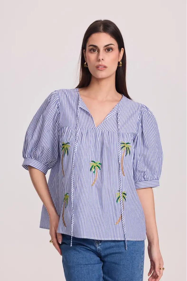 Blouse Santorin à broderies