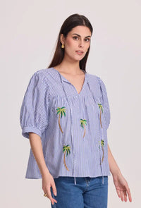Blouse Santorin à broderies