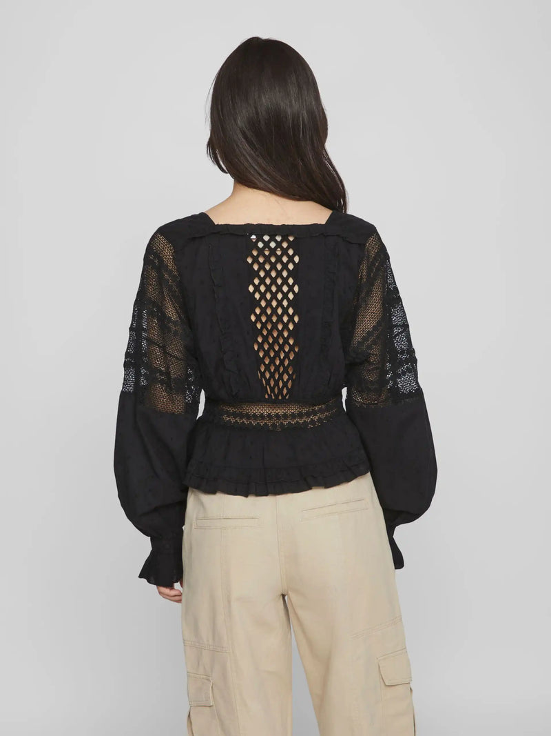 Blouse best sale dentelle rouge
