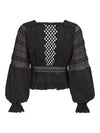 Blouse Rouge by Vila Vinika Black