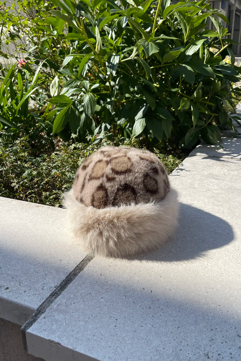 Chapeau Bonnet Maison 26 Léopard Beige