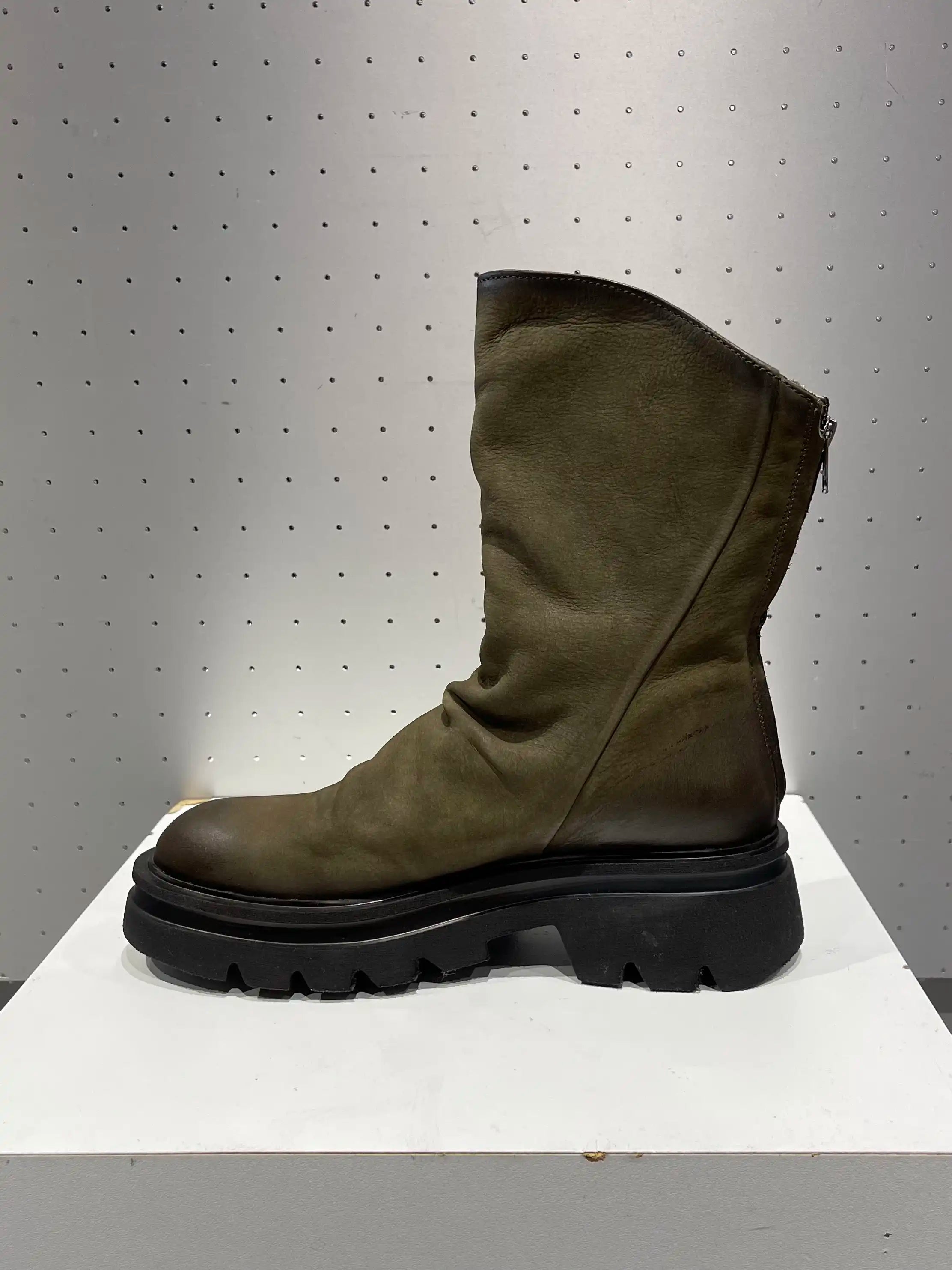 Boots Bottes SEMERDJIAN SMR S024 Plissees Green Kaki Livraison gratuite Boutique Access Nykita