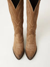 Santiags Ovyé Suede Cowboy Taupe