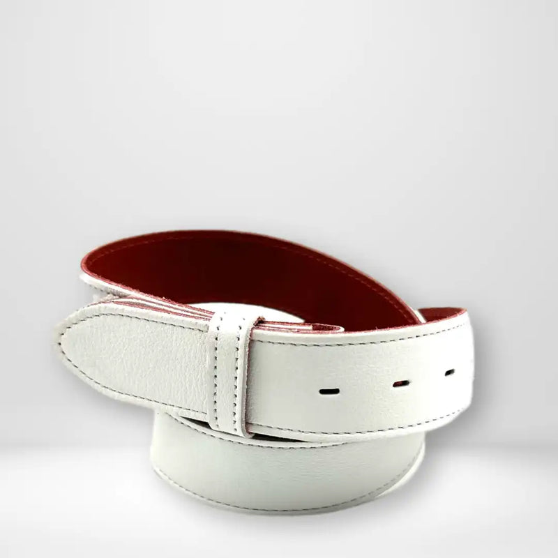 Ceinture Yolète Cuir Nappa Blanc