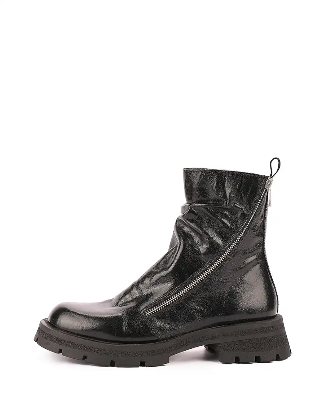 Bottines INUOVO A17007 Plissees Black Livraison GRATUITE Boutique Access Nykita
