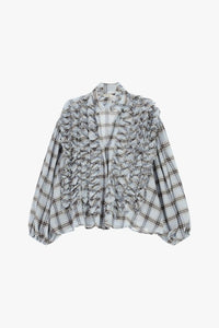 Chemise à carreaux Dixie Azzurro