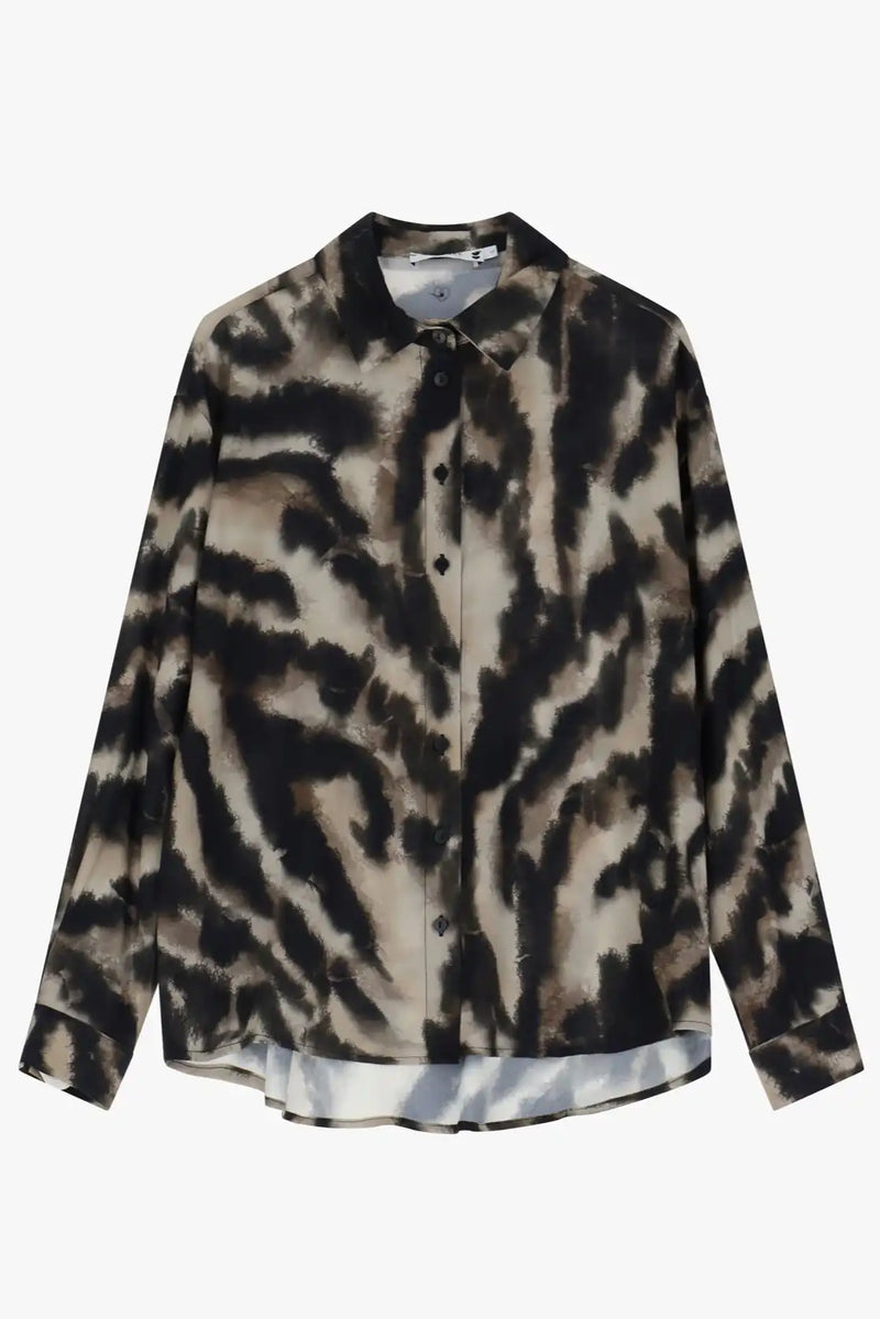 Chemise Please Imprimé Beige