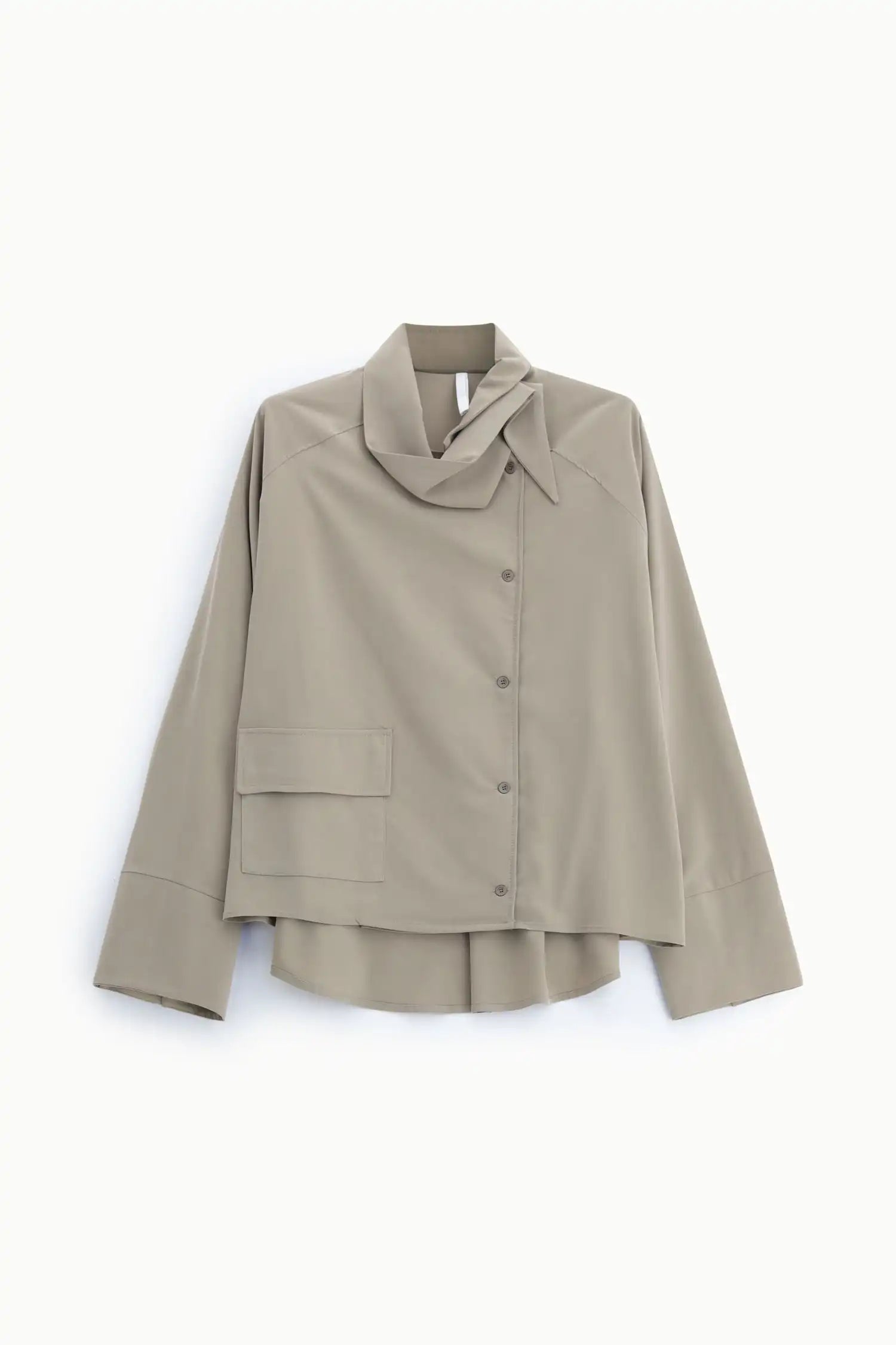 Chemise asymétrique Imperial col foulard Terra