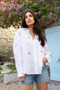 Chemise Mykonos à broderies