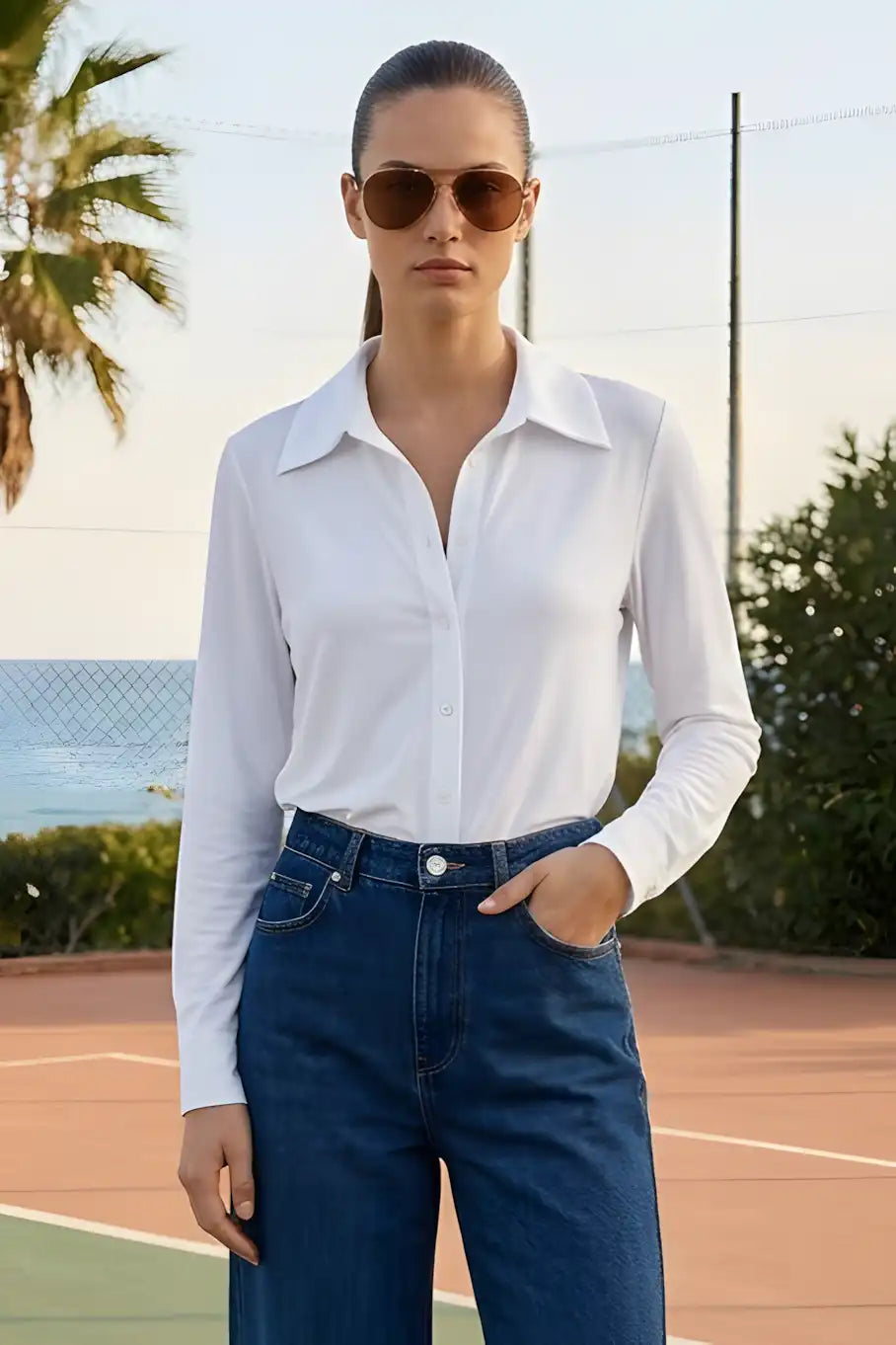Chemise Fluide Dixie Bianco