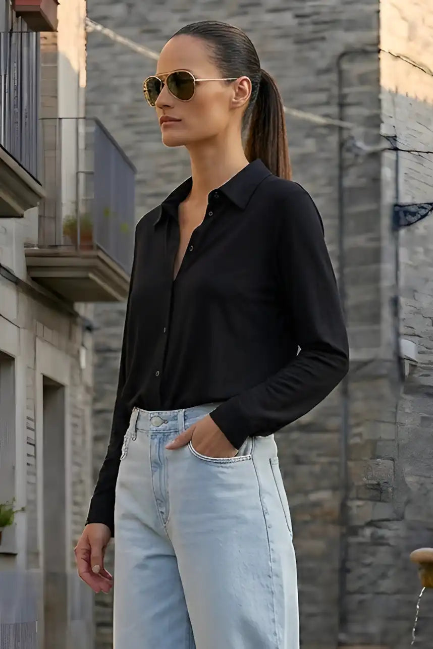 Chemise Fluide Dixie Nero