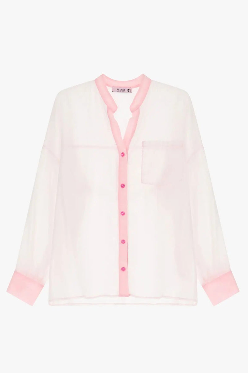 Chemise Please col mao Fuxia Fluo