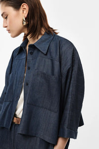 Chemise courte Imperial Blu Denim
