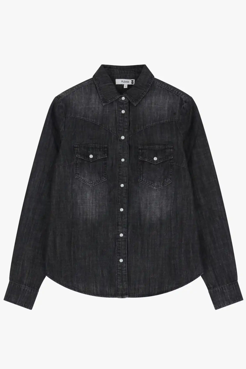 Chemise en jean Please Nero Denim