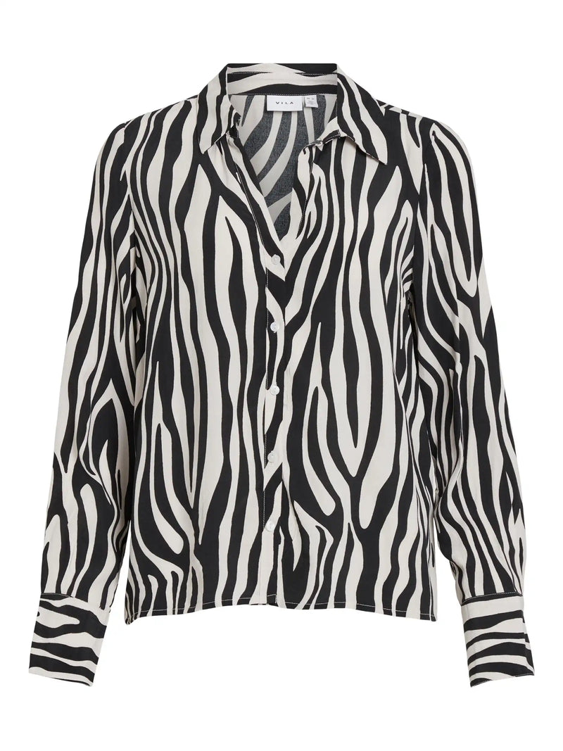 Chemise zèbre Vila Vifini Black