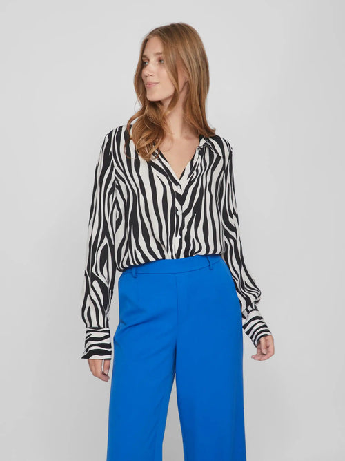Chemise zèbre Vila Vifini Black