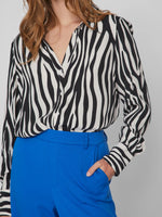 Chemise zèbre Vila Vifini Black