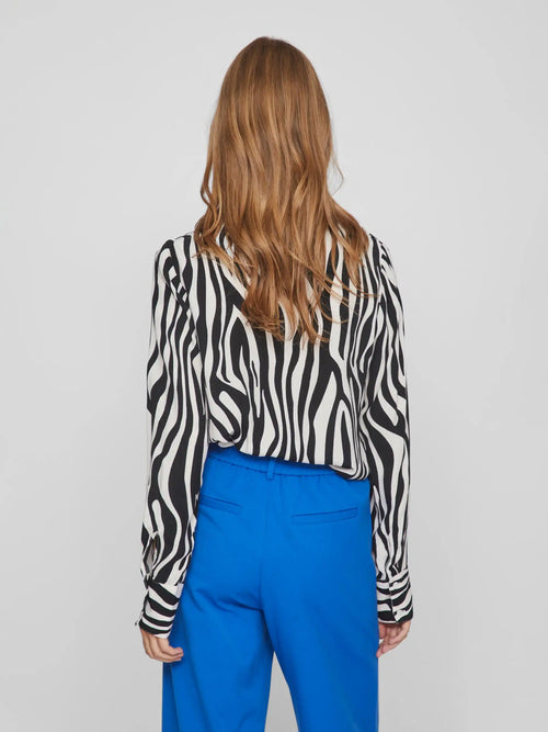 Chemise zèbre Vila Vifini Black