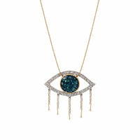 Collier Lsonge Cildor Azurite Or