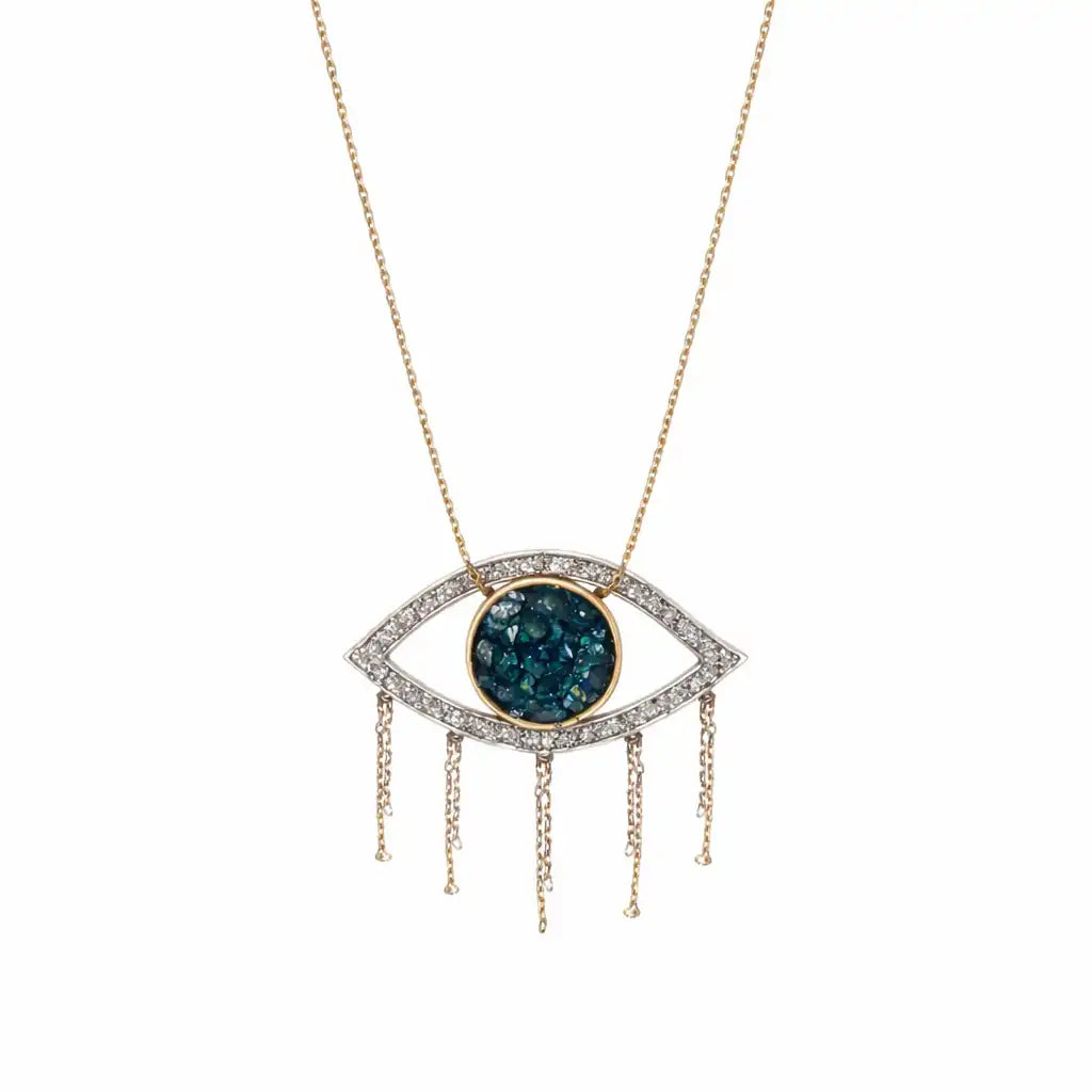 Collier Lsonge Cildor Azurite Or