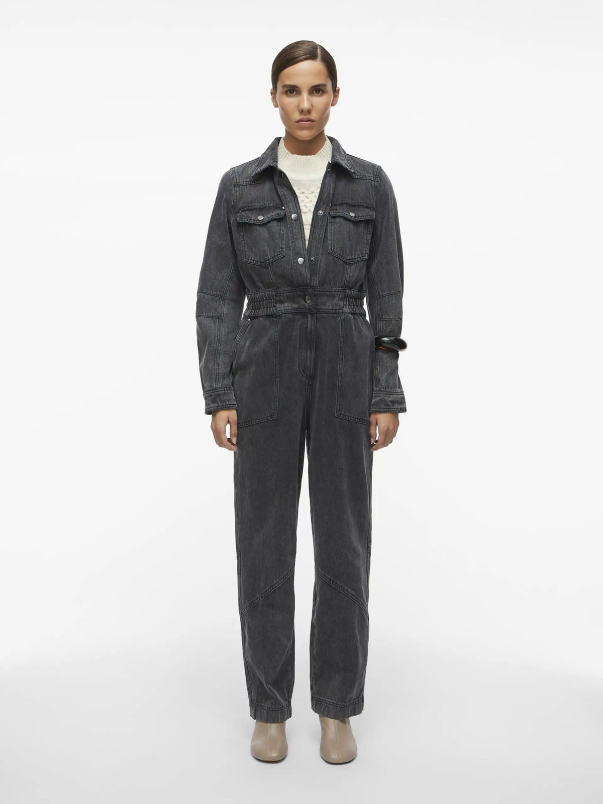 Combinaison Rouge by Vila Rounova Black Denim