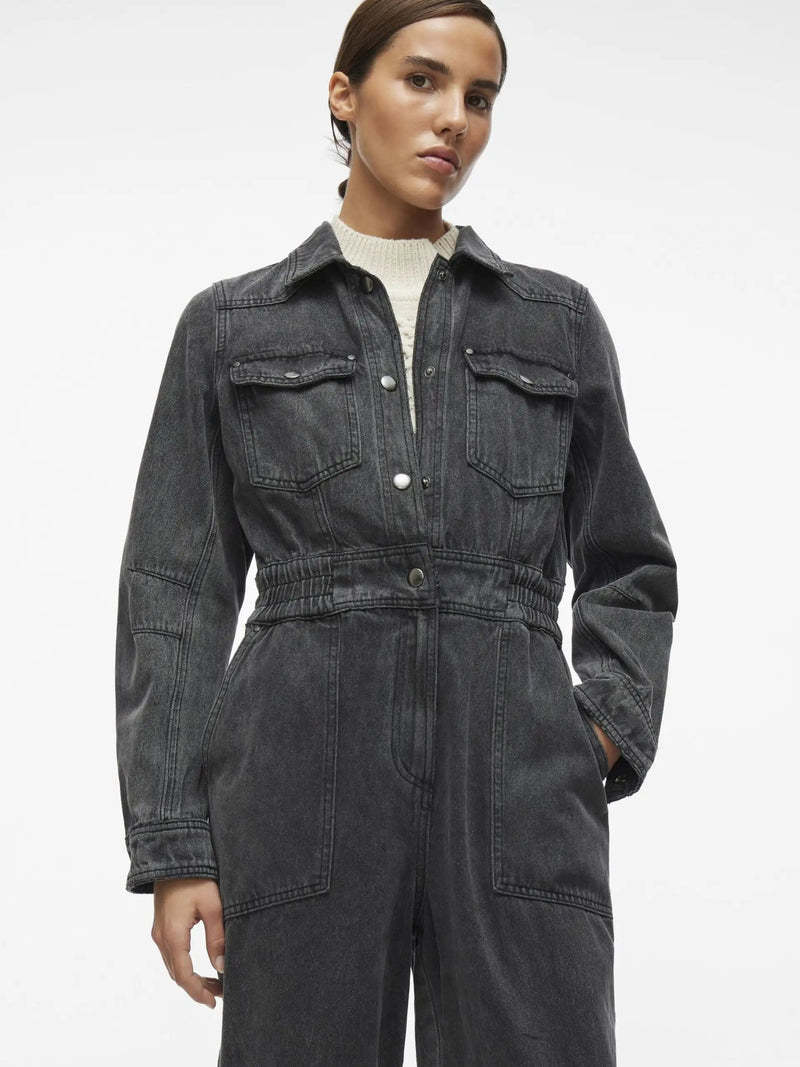 Combinaison Rouge by Vila Rounova Black Denim