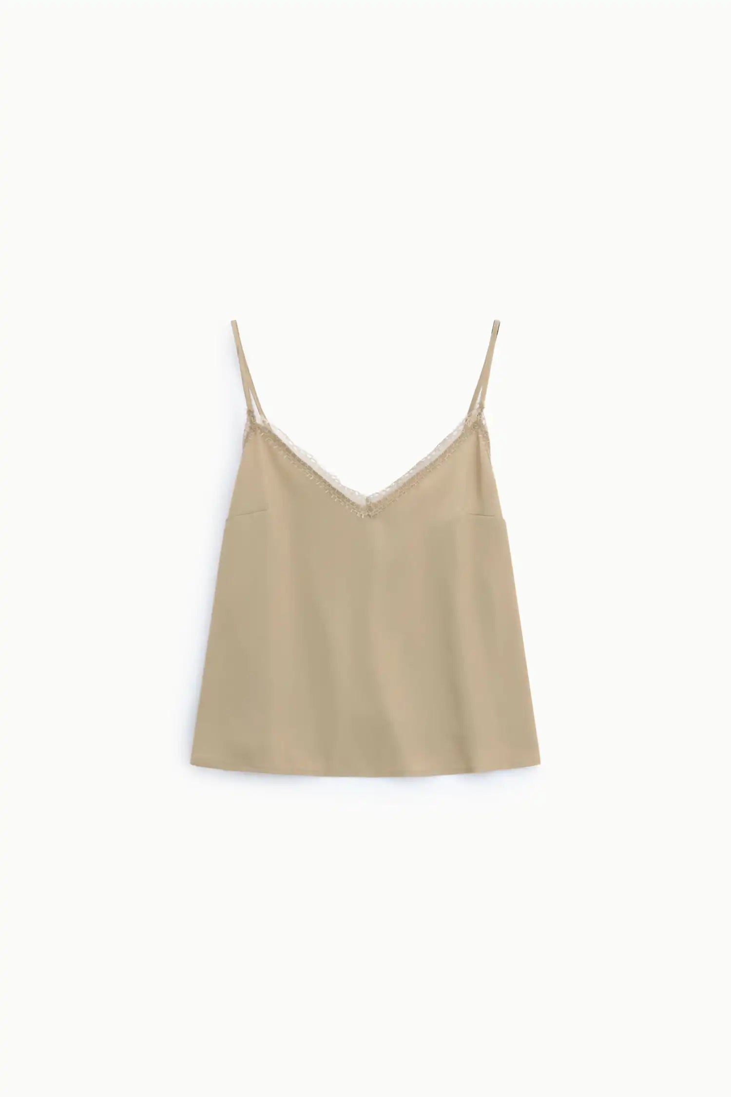Débardeur Imperial dentelle Beige