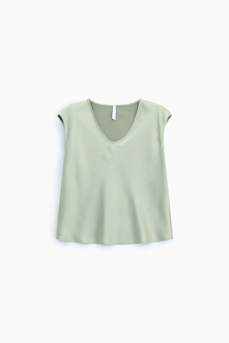 Débardeur Imperial Satin Sea Grass