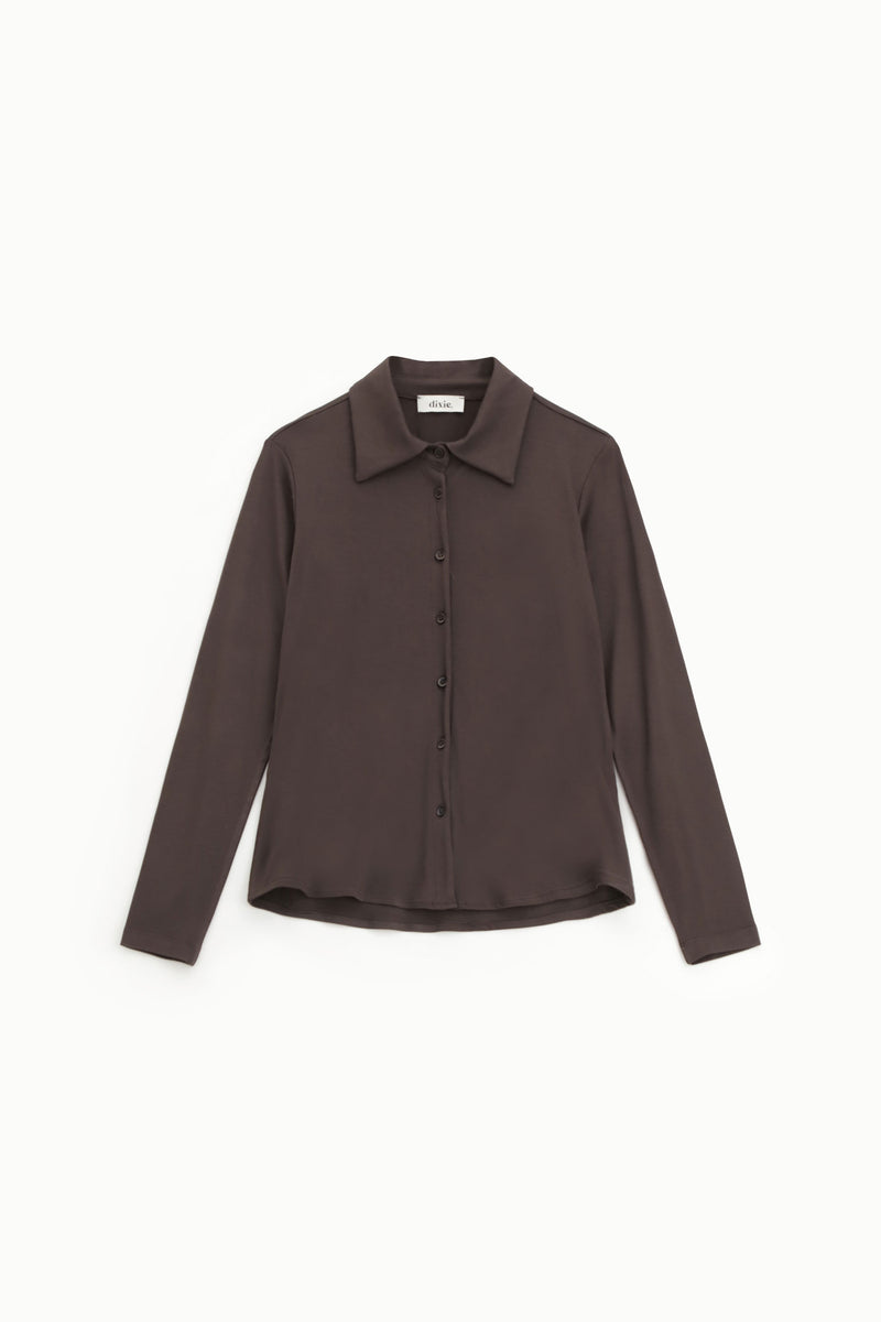 Chemise Dixie fluide col pointu Moro