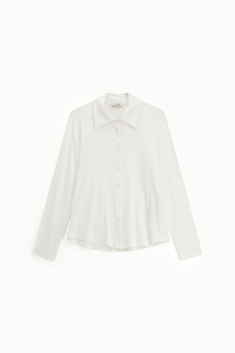Chemise Dixie fluide col pointu Panna