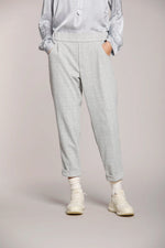 Chino Mason's Easy Jogger Prince de galles Gris clair