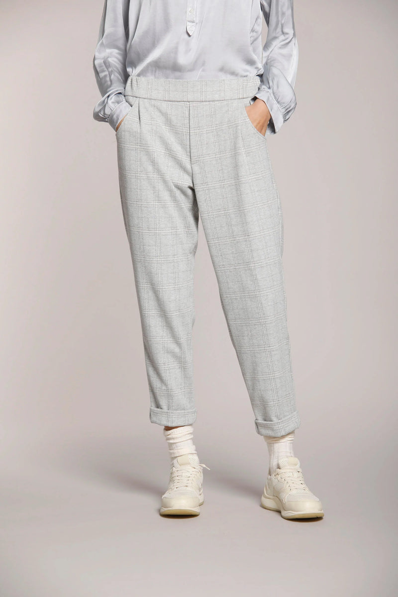 Chino Mason's Easy Jogger Prince de galles Gris clair