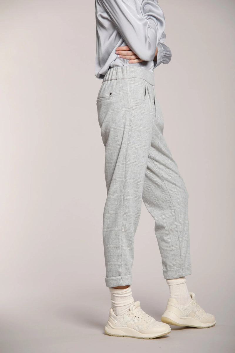 Chino Mason's Easy Jogger Prince de galles Gris clair