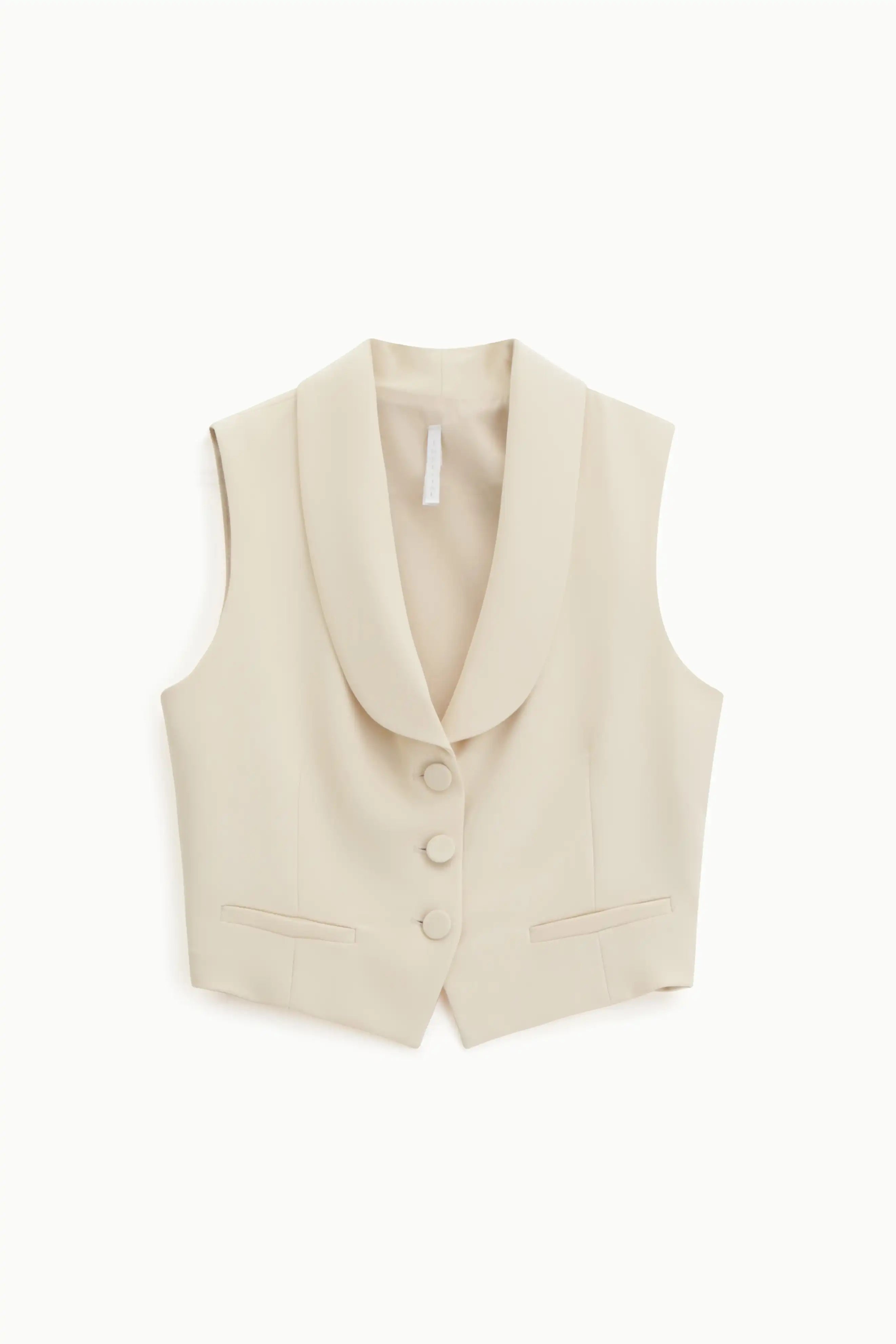 Gilet Imperial boutonné Gesso
