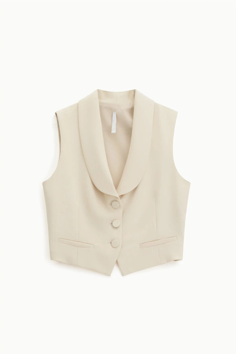 Gilet Imperial boutonné Gesso