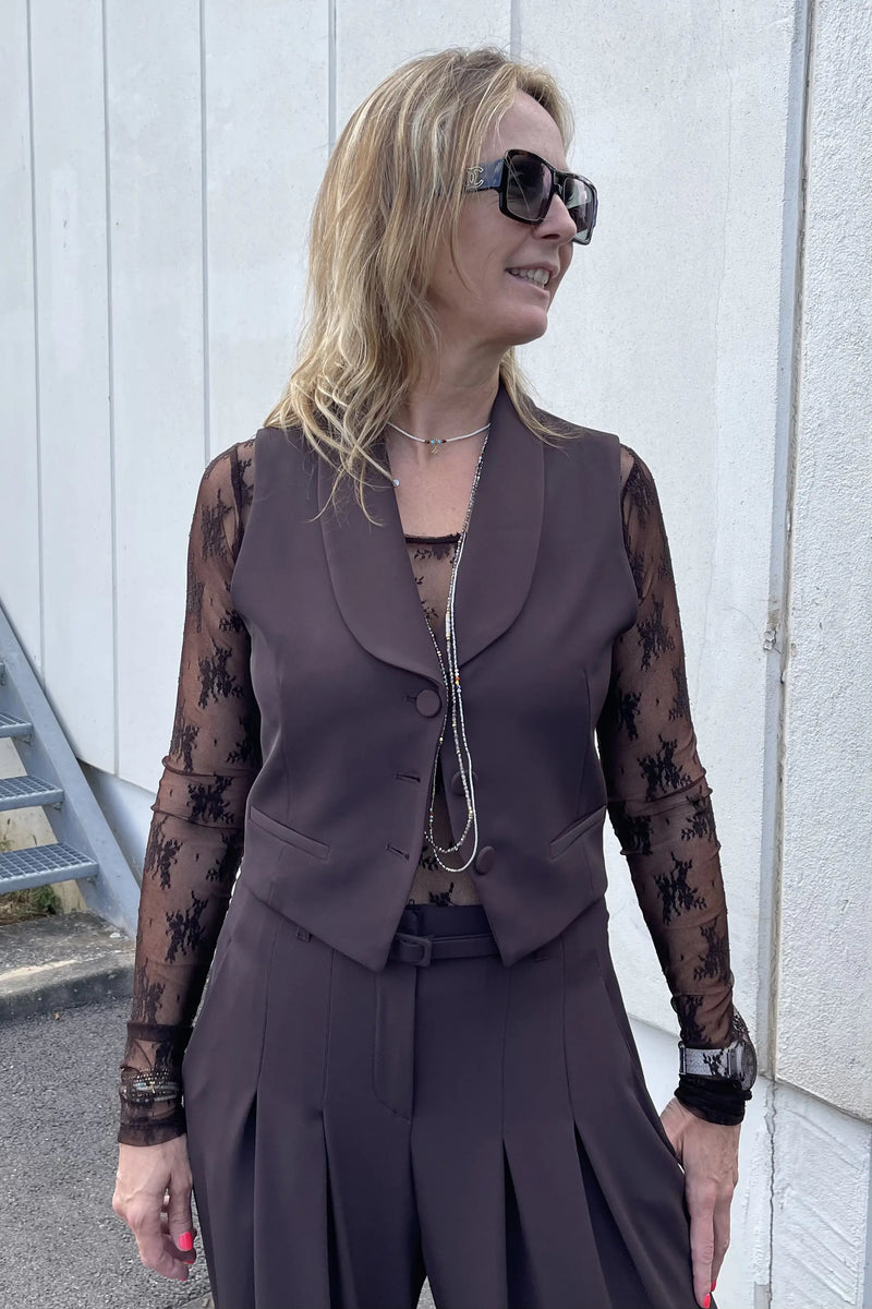 Gilet Imperial boutonné Moro