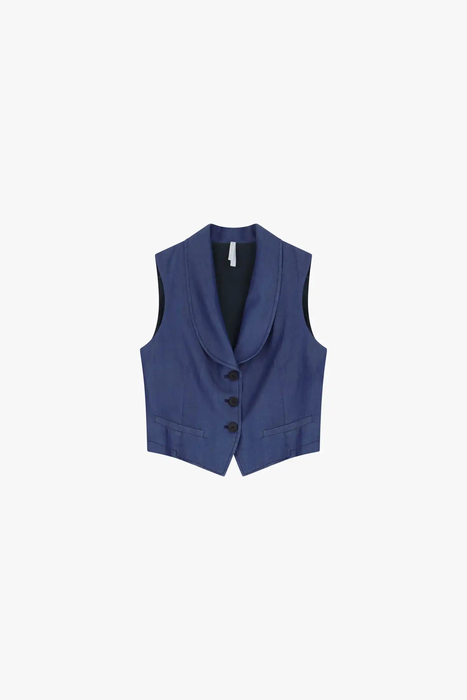 Gilet Imperial boutonné Blu Denim