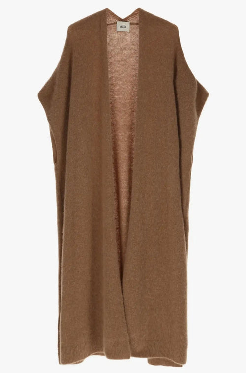 Gilet Dixie long Cammello