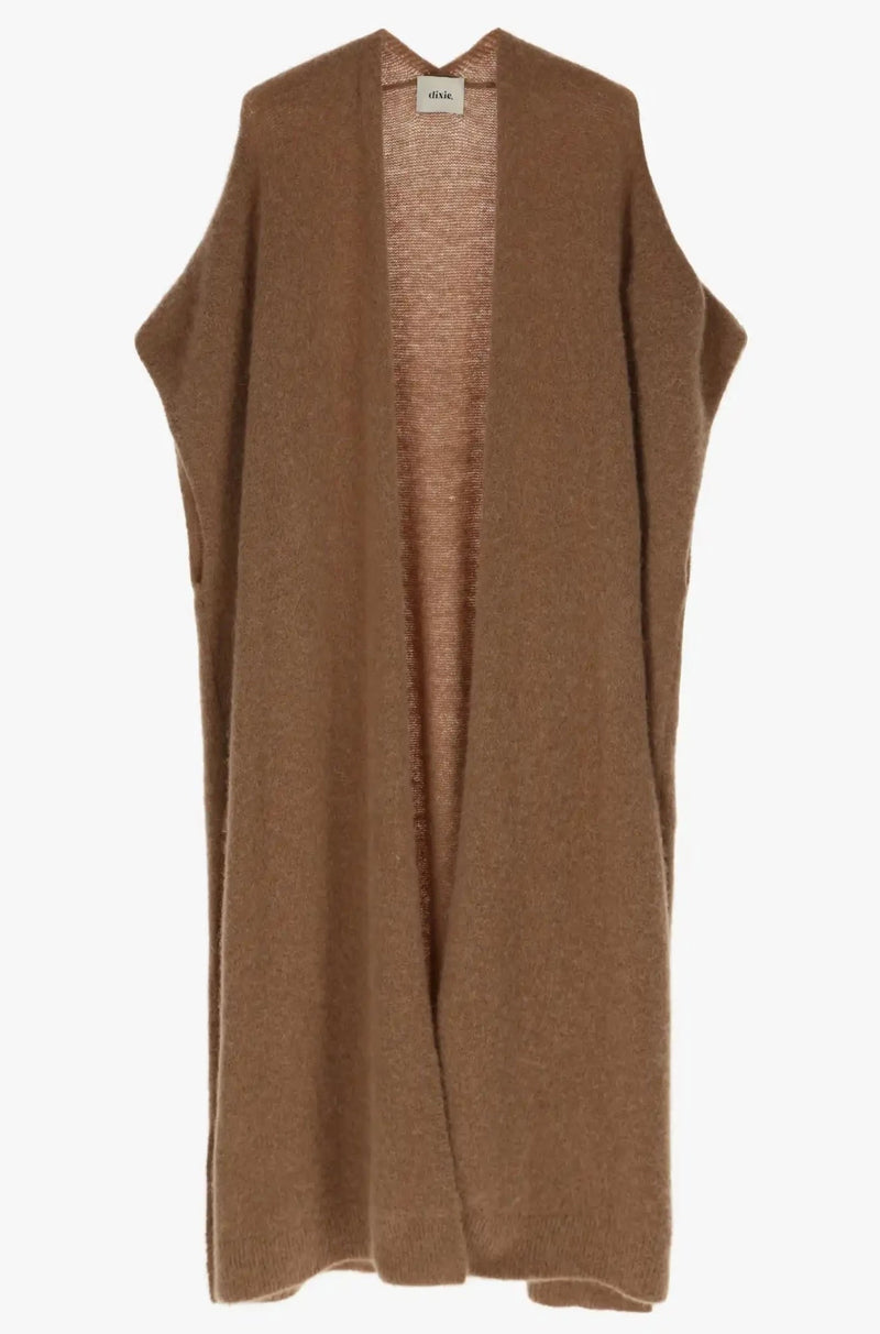 Gilet Dixie long Cammello