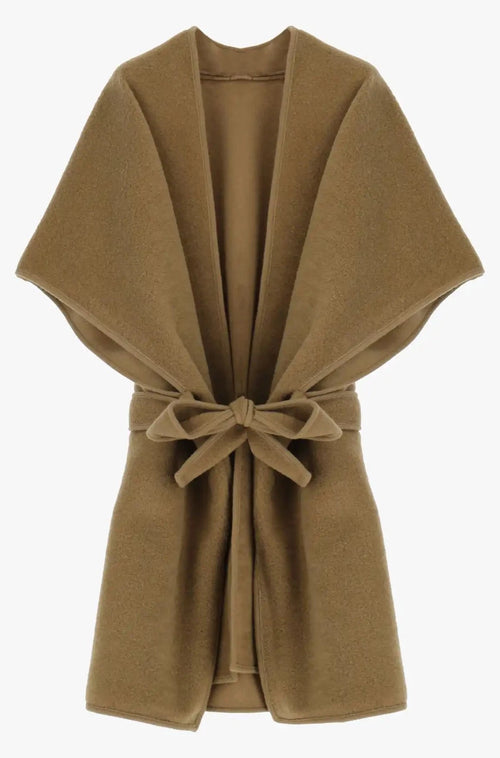 Gilet style Poncho Please Cammello