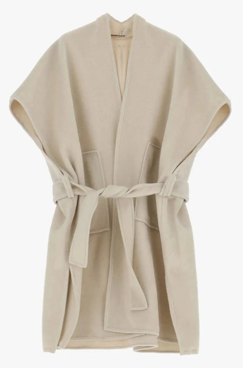 Gilet style Poncho Please Panna