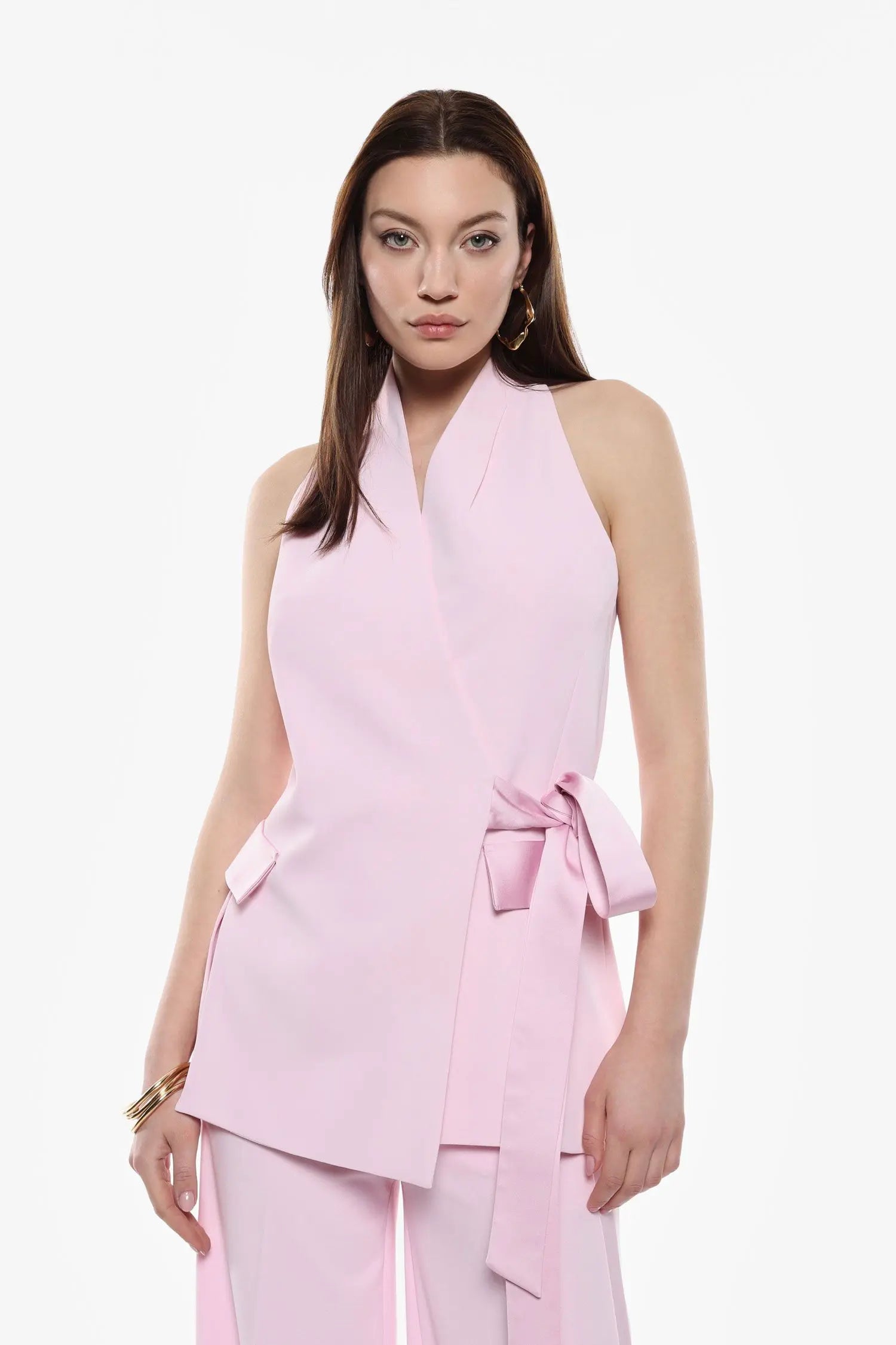 Gilet Imperial cache-cœur Rosa Confetto