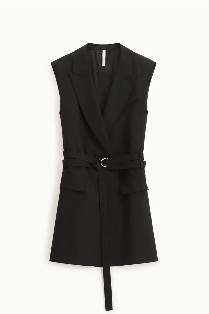 Gilet Imperial long ceinturé Nero