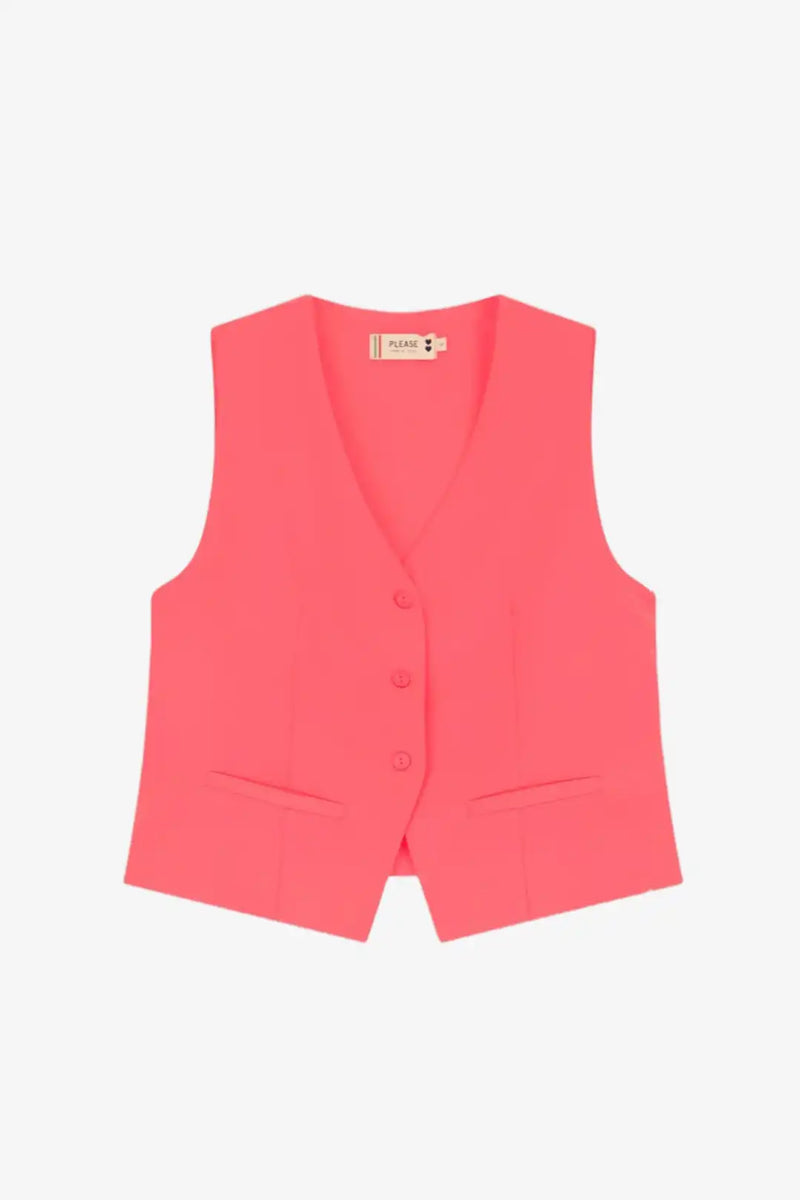Gilet Please court Corallo