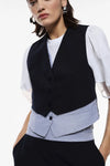 Gilet Imperial rayures Midnight Blue