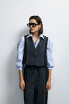 Gilet Imperial boutonné Blu Denim